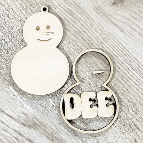Customized Snowperson Mini Ornament - Image 3